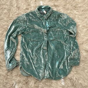 The Hadley Relaxed Buttondown Shirt by Pilcro: Velvet Edition